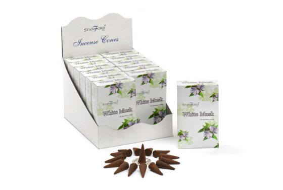 Stamford Premium røgelseskegler – White Musk - Billede 3