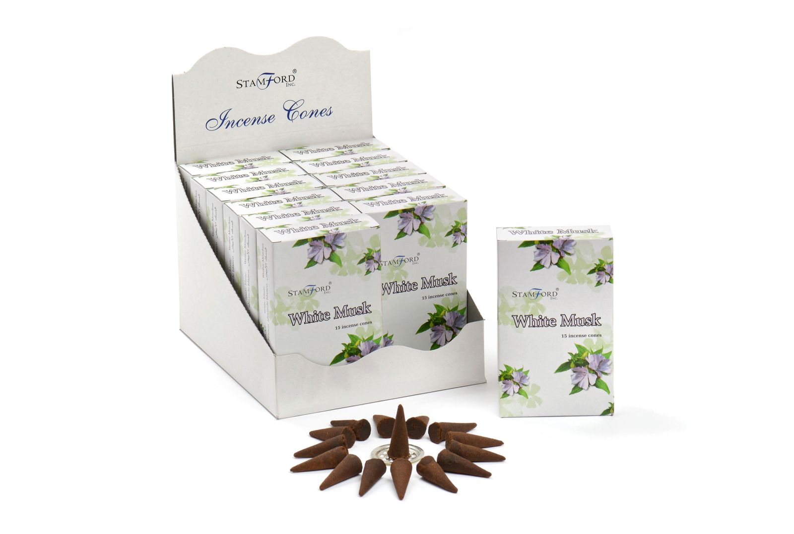 Stamford Premium røgelseskegler – White Musk