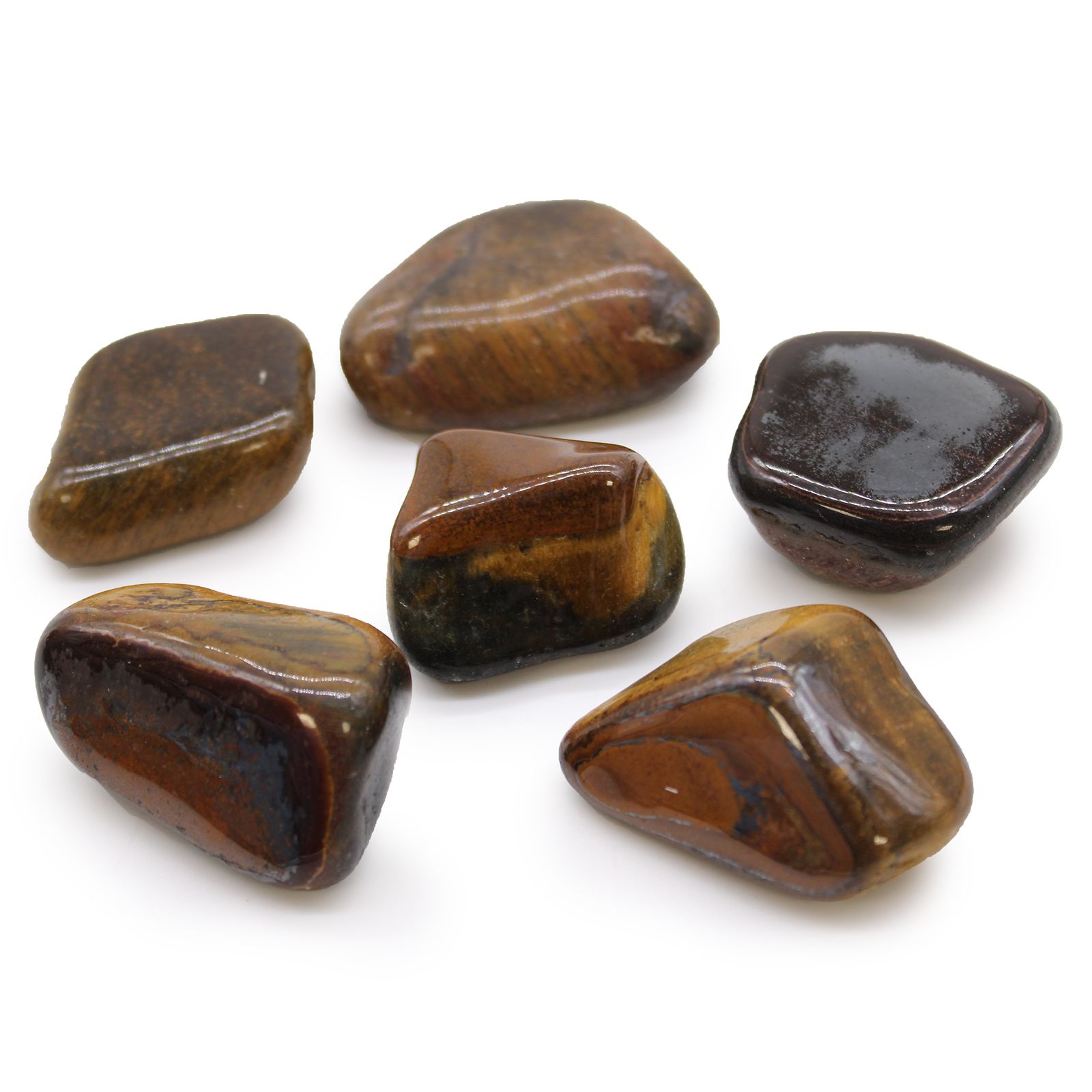 Store afrikanske tromlesten – Tigerøje (variegated)