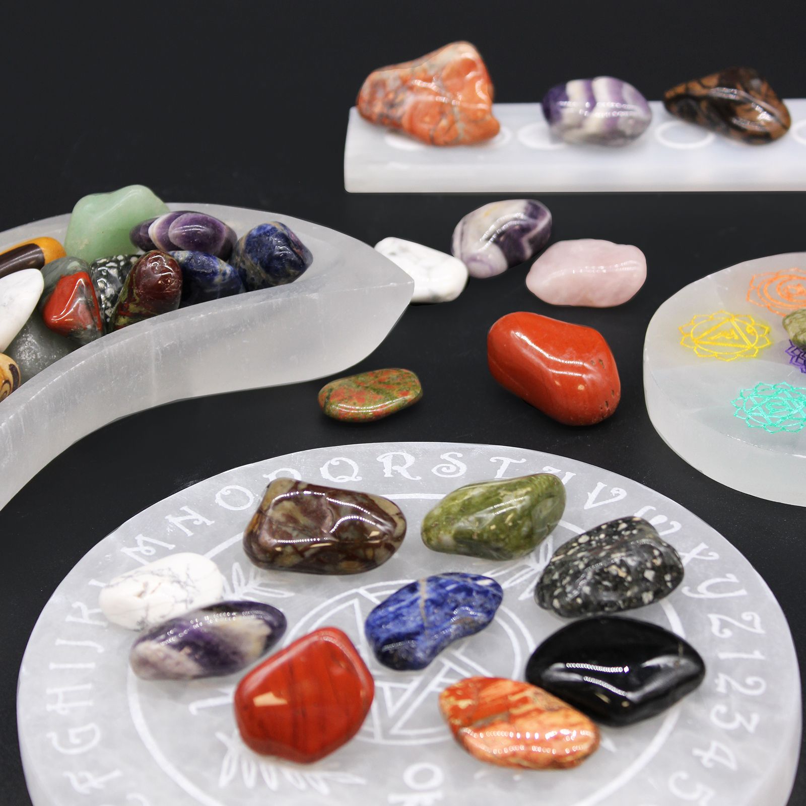Mellemstore afrikanske tromlesten – Dragon Stones