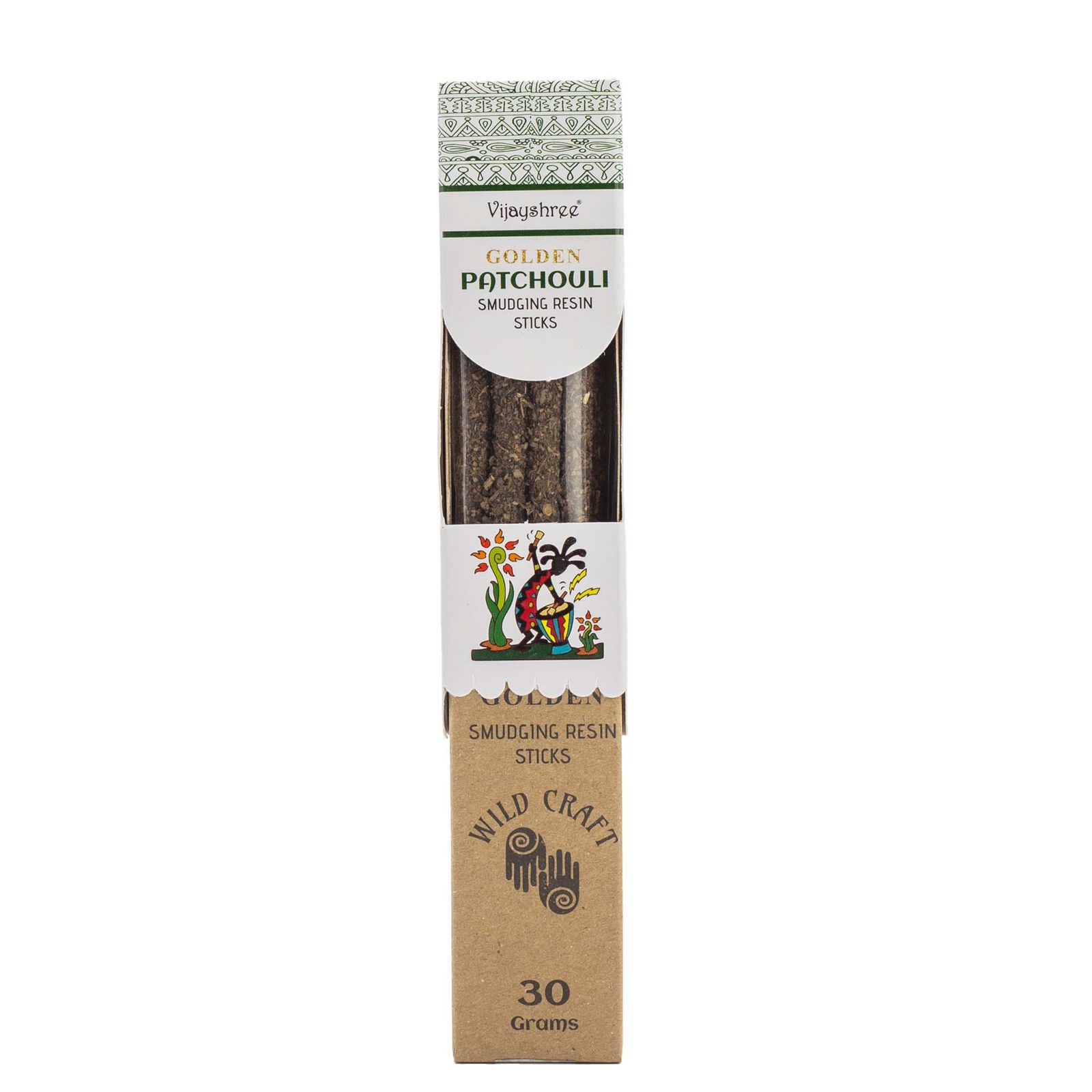 Golden Smudging Resin røgelsespinde – Patchouli