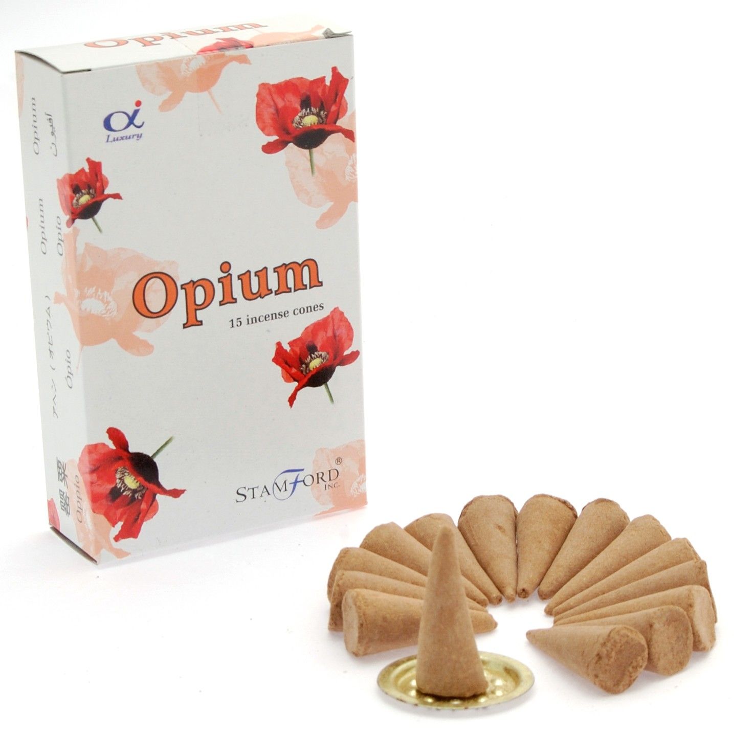 Stamford Premium røgelseskegler – Opium