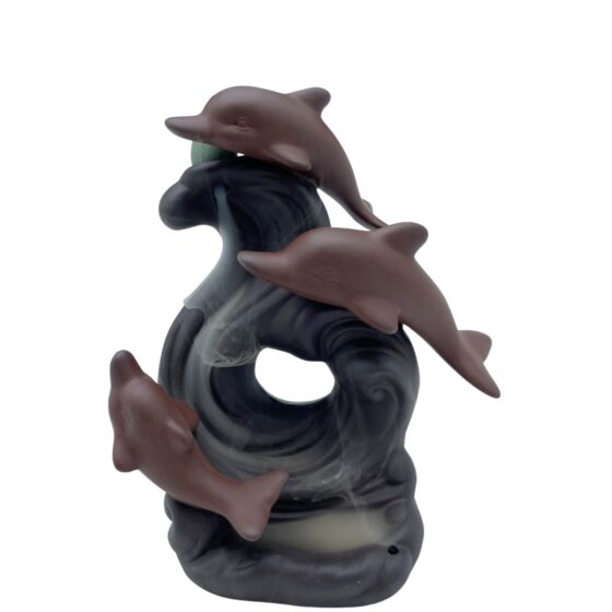 Backflow røgelsesbrænder – Dolphin Wave - Billede 2