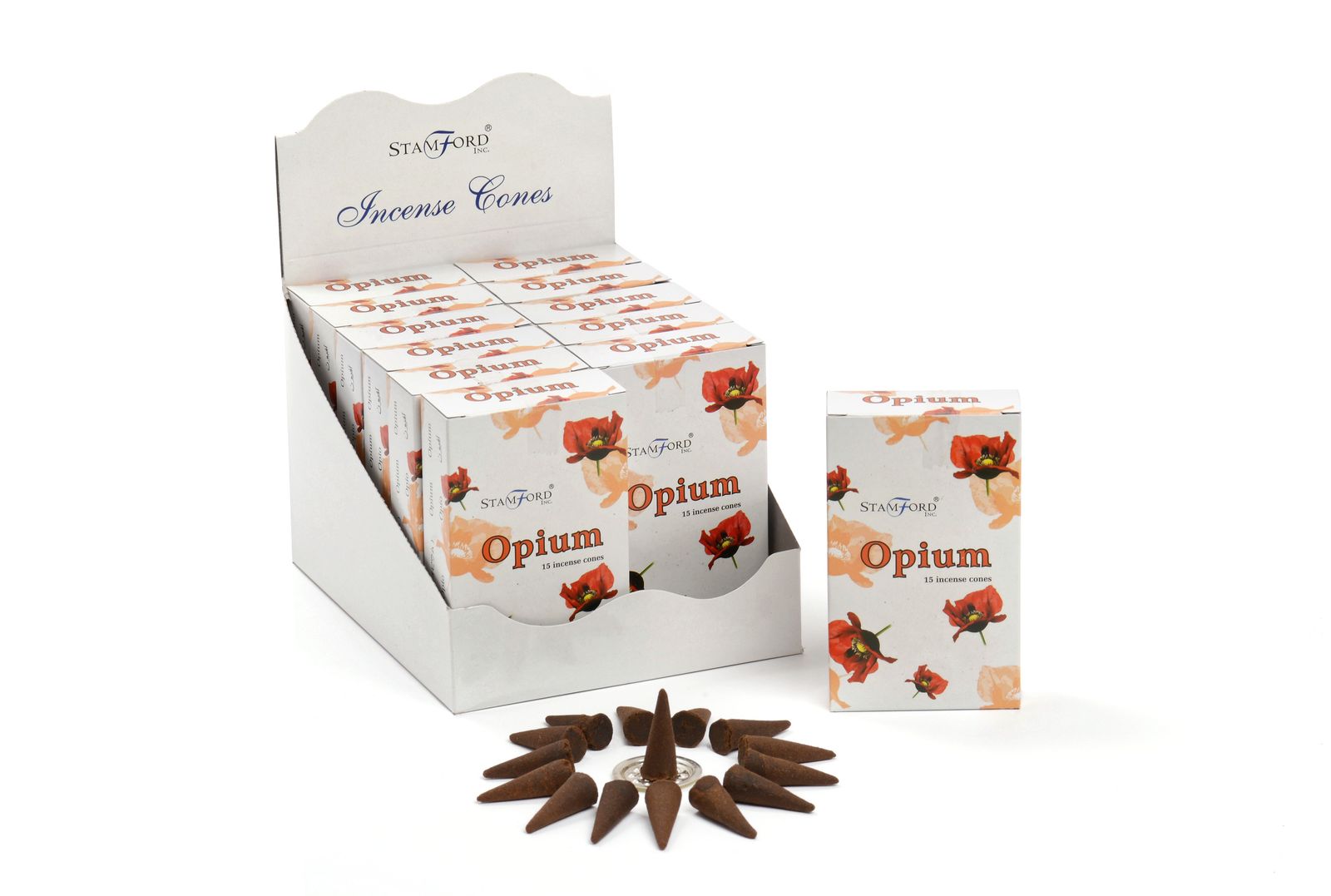 Stamford Premium røgelseskegler – Opium