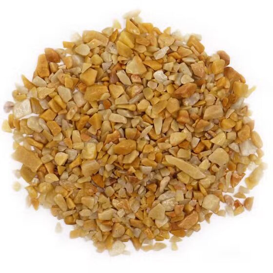 Gylden kvarts fliser – 1 kg - Billede 1
