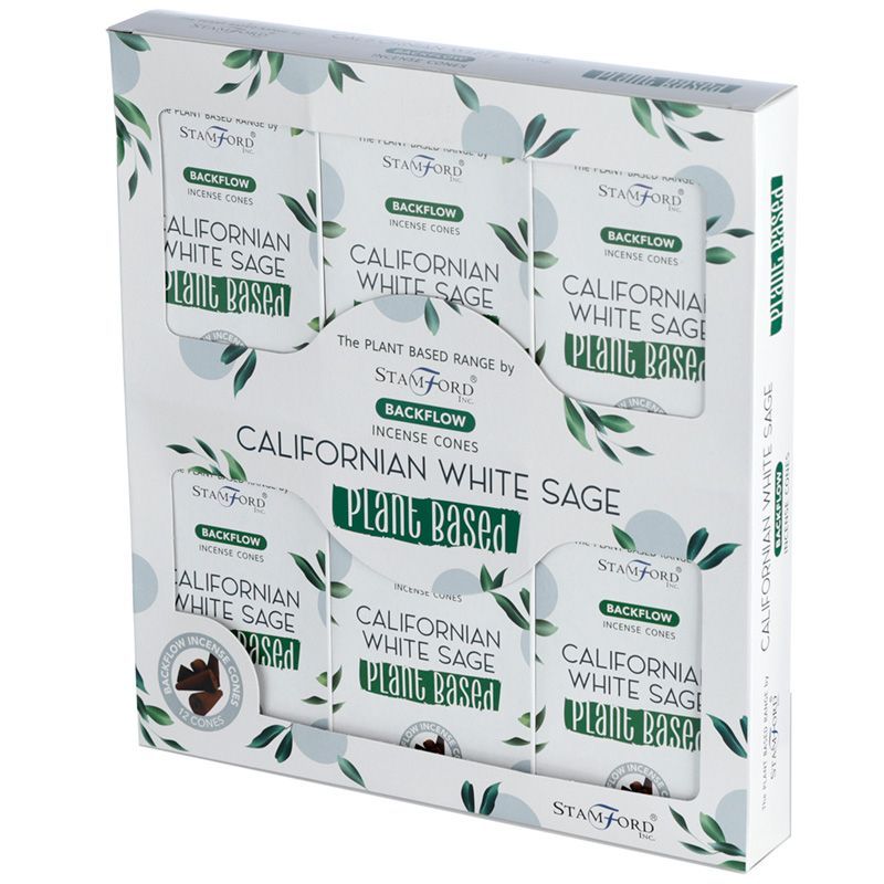 Stamford Plant Based backflow røgelseskegler – Californian White Sage