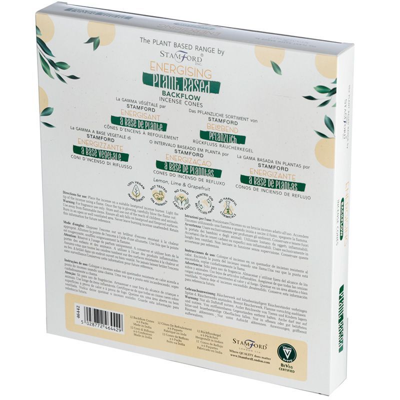 Stamford Plant Based backflow røgelseskegler – Energising