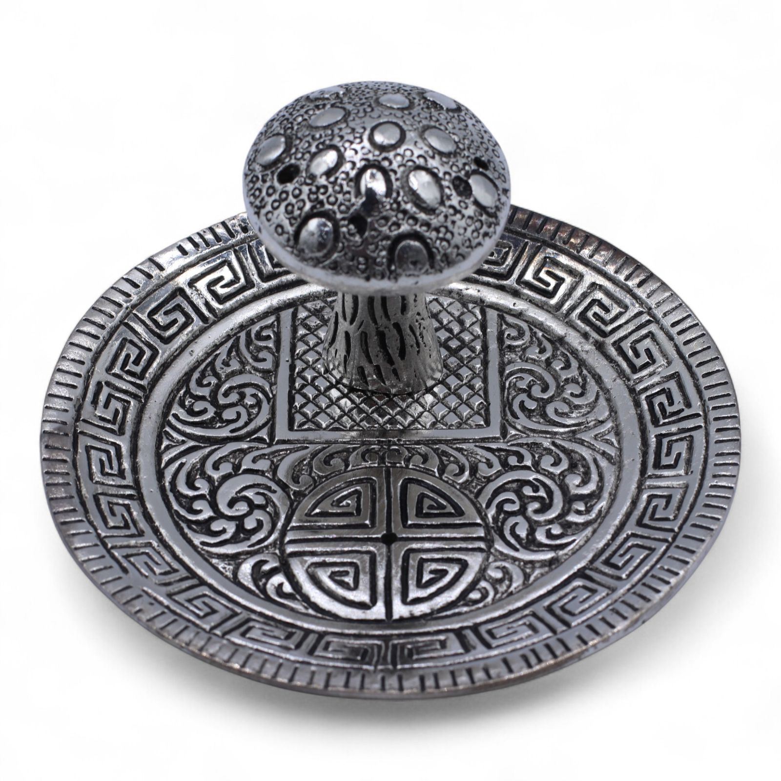Mushroom Plate røgelsesholder – Silver Effect