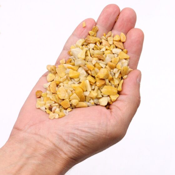Gylden kvarts fliser – 1 kg - Billede 4