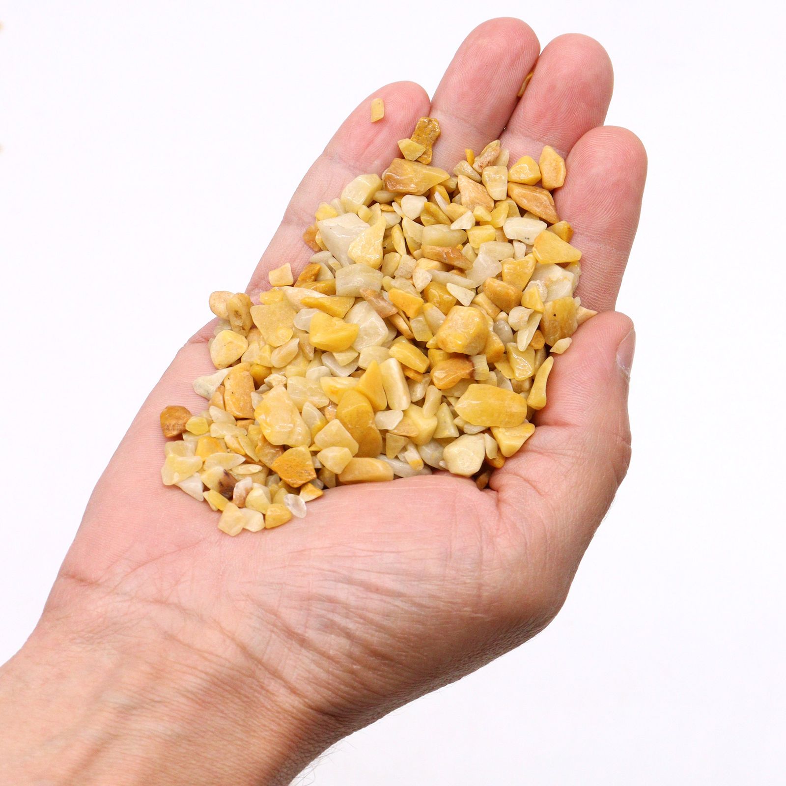 Gylden kvarts fliser – 1 kg