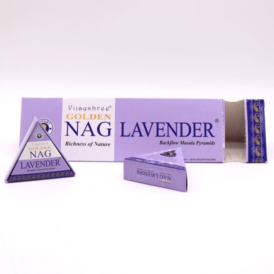 Golden Nag backflow røgelseskegler – Lavender Jumbo (42 g) - Billede 2