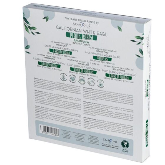 Stamford Plant Based backflow røgelseskegler – Californian White Sage - Billede 3