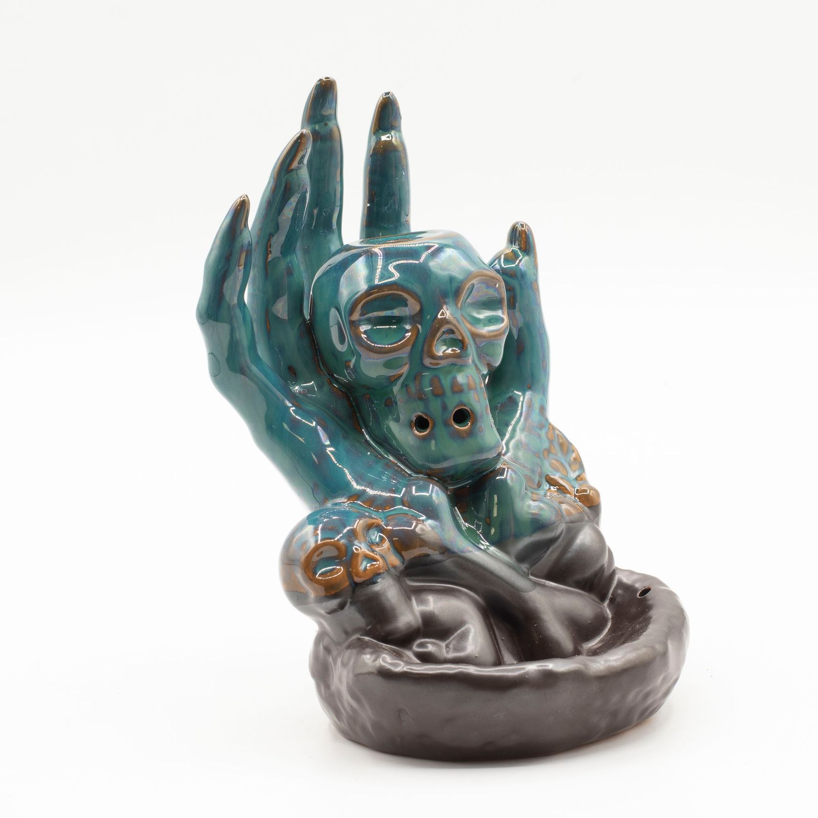 Backflow røgelsesbrænder – Skull In Hand