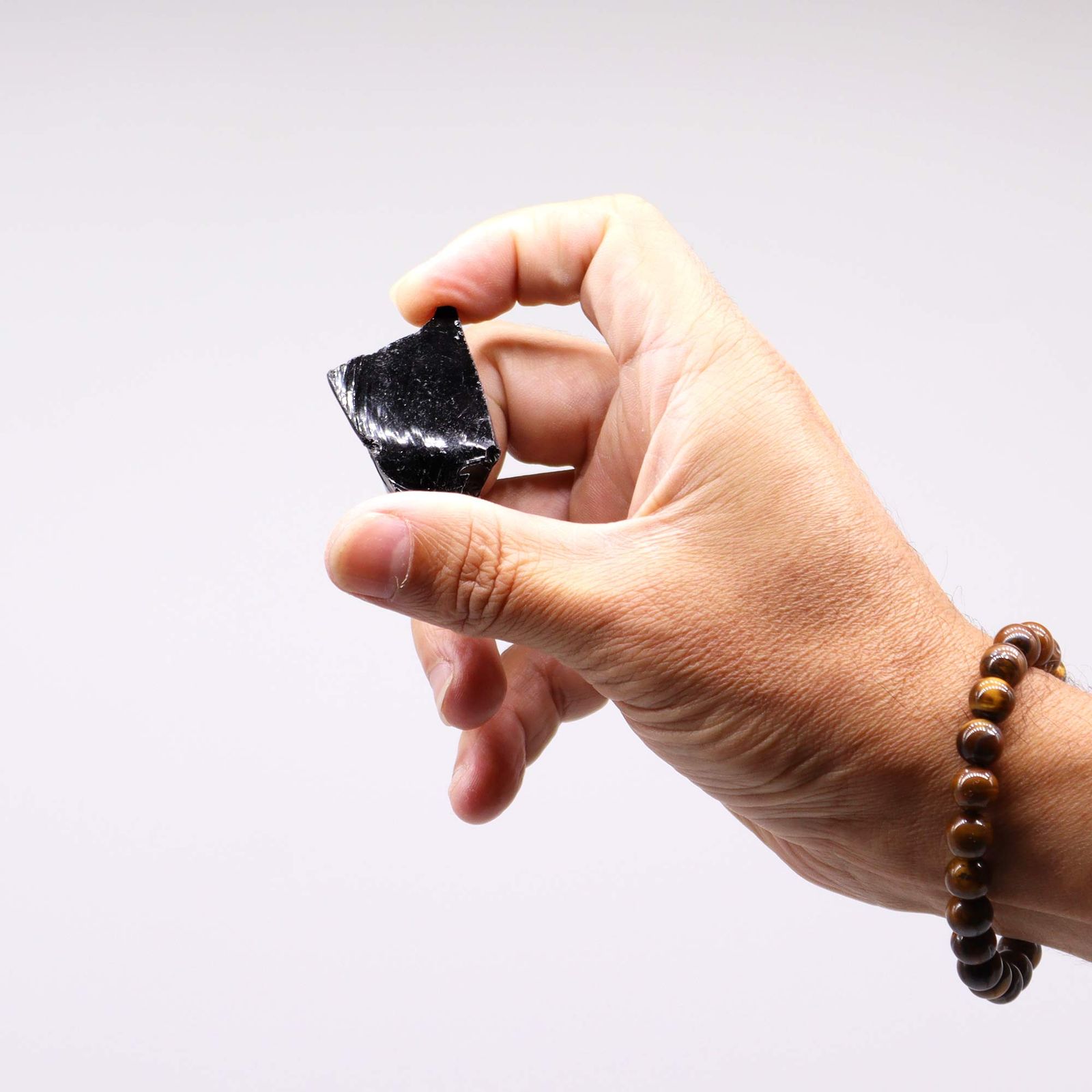Rå krystaller – Sort obsidian (500 g)
