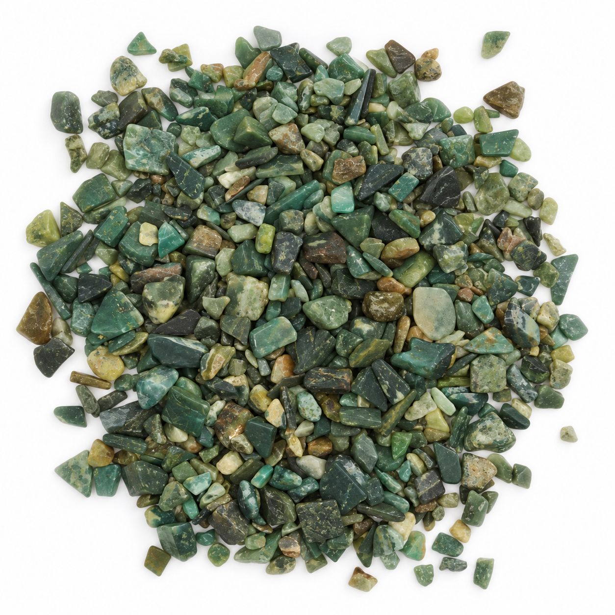 Grøn aventurin fliser – 1 kg