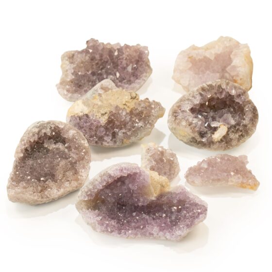 Små assorterede ametystgeoder – 3–5 cm (ca. 1 kg) - Billede 1