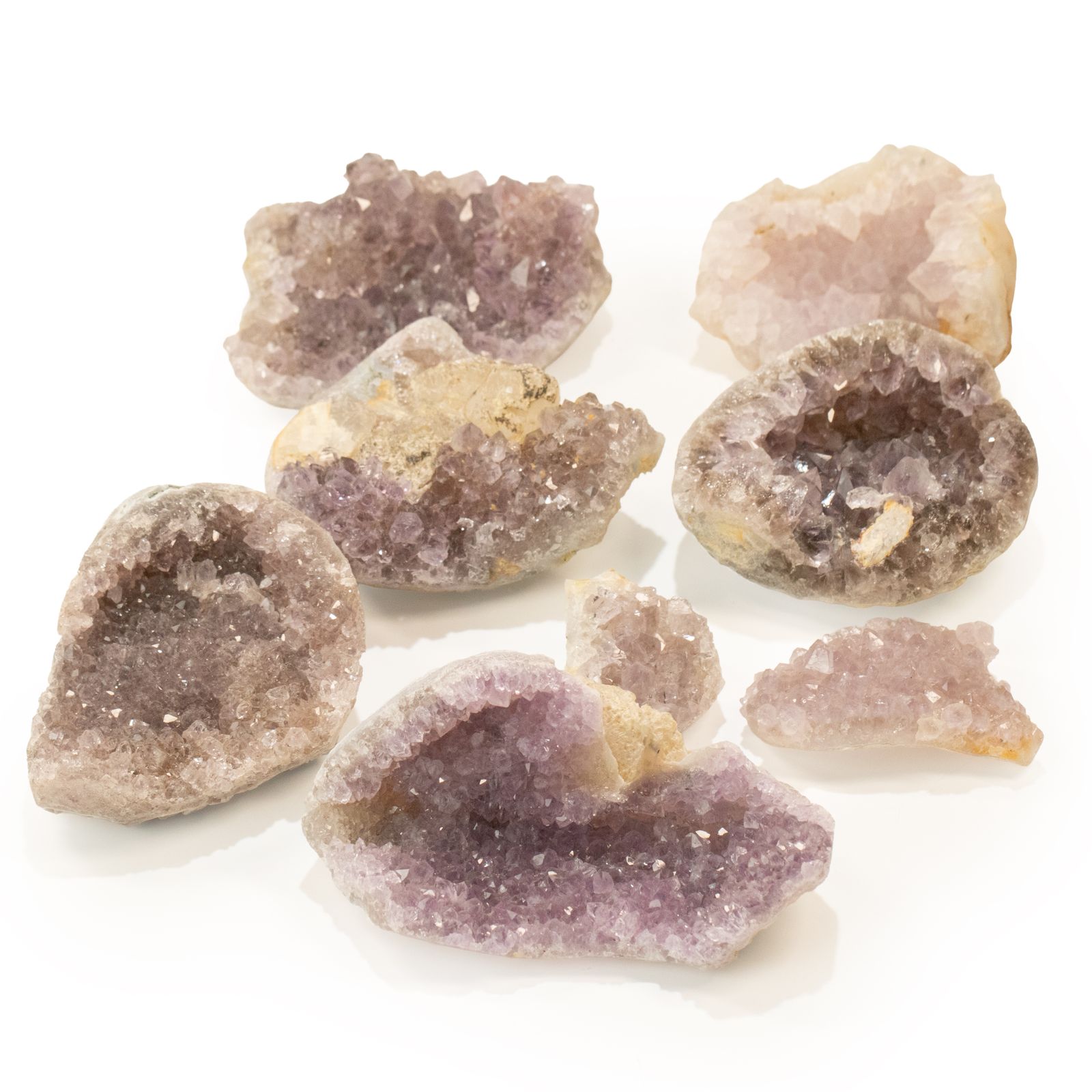 Små assorterede ametystgeoder – 3–5 cm (ca. 1 kg)