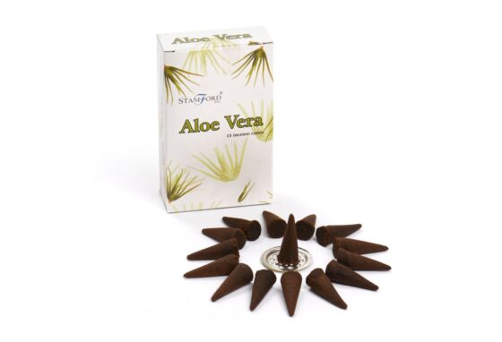 Stamford Premium røgelseskegler – Aloe Vera - Billede 2