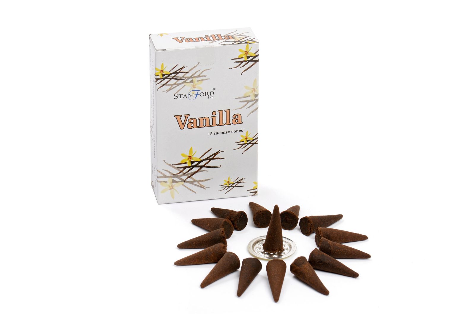 Stamford Premium røgelseskegler – Vanilla