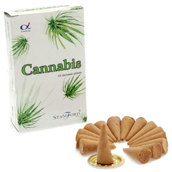 Stamford Premium røgelseskegler – Cannabis - Billede 1