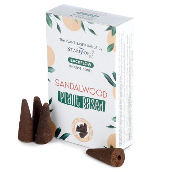 Stamford Plant Based backflow røgelseskegler – Sandalwood - Billede 1