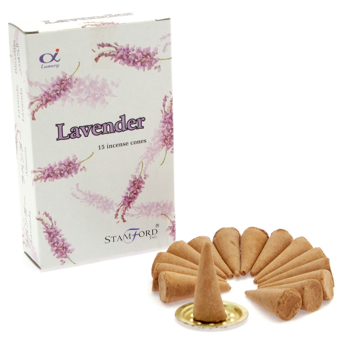 Stamford Premium røgelseskegler – Lavender
