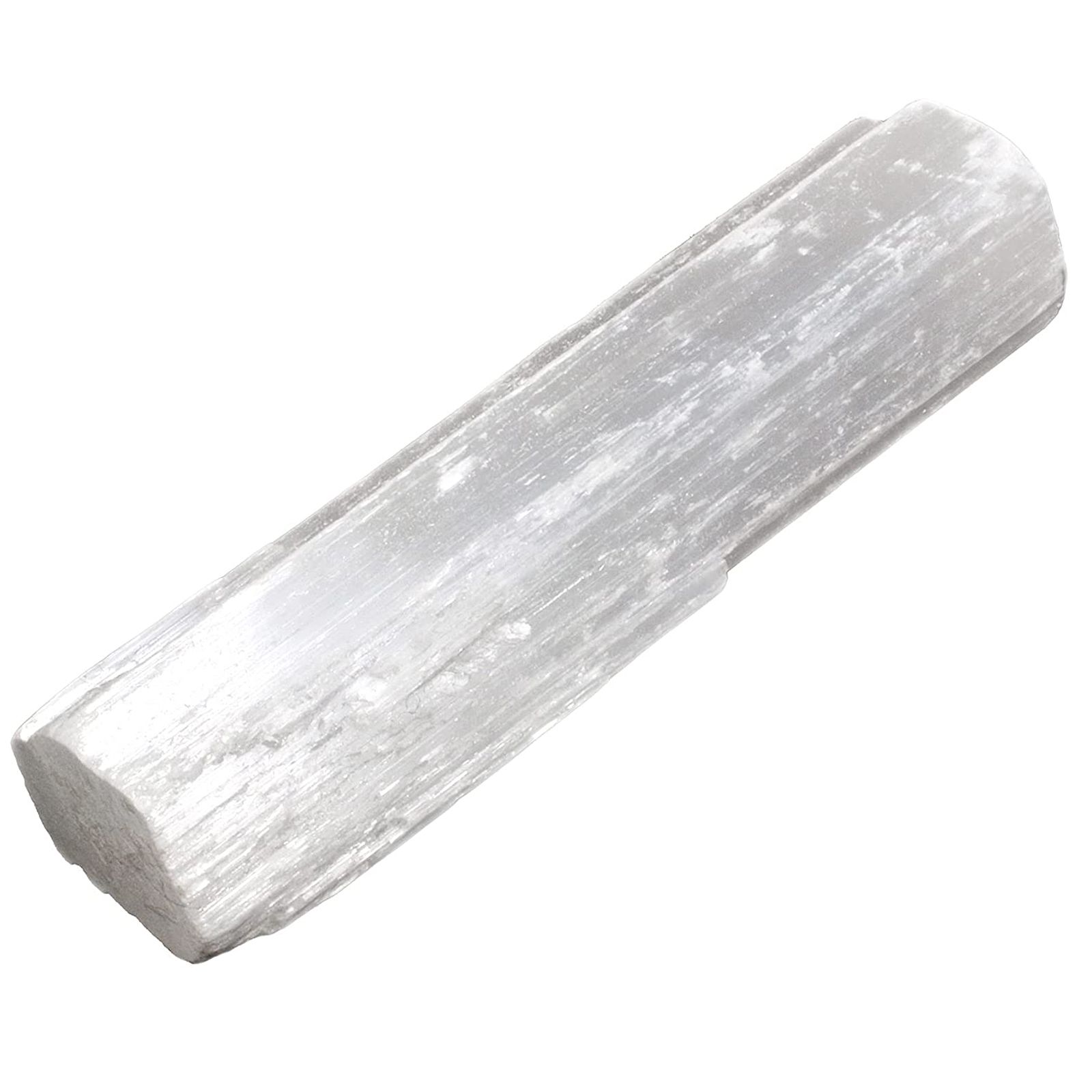 Selenit råstav – natursten 7–10 cm