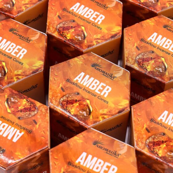 Backflow røgelseskegler – Amber (10 stk) - Billede 6