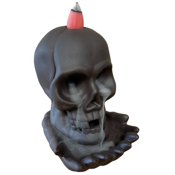 Backflow røgelsesbrænder – Weeping Skull (With Light) - Billede 2