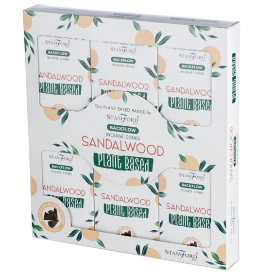 Stamford Plant Based backflow røgelseskegler – Sandalwood - Billede 3