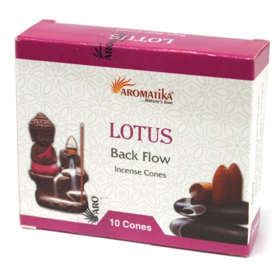 Aromatika backflow røgelseskegler – Lotus