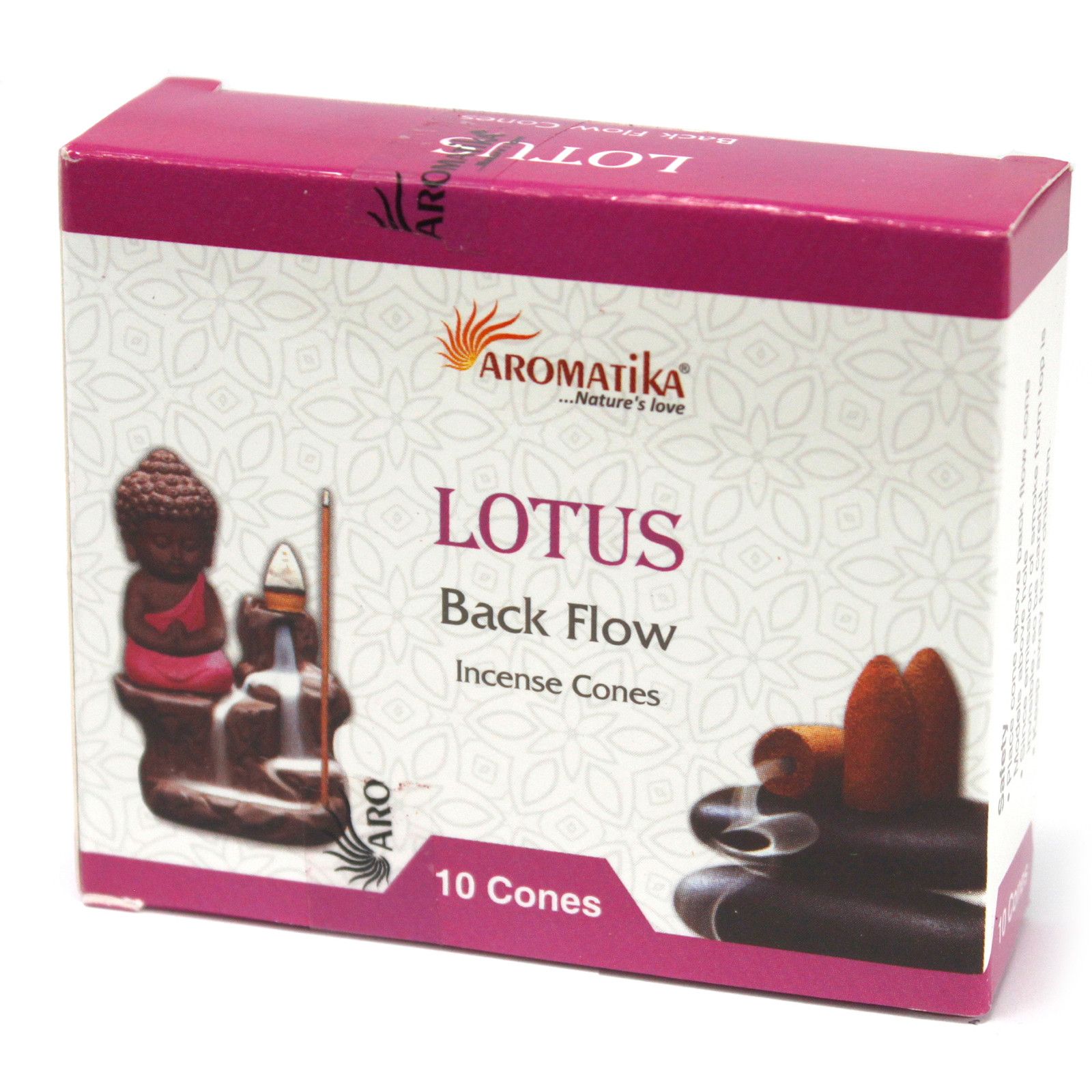 Aromatika backflow røgelseskegler – Lotus