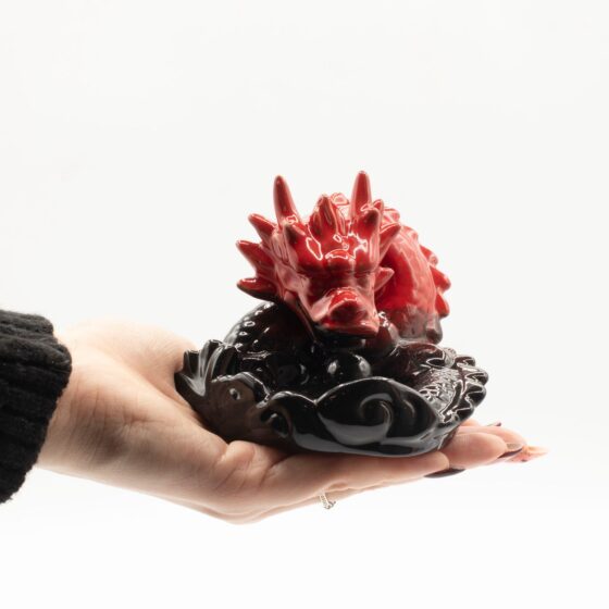 Backflow røgelsesbrænder – Small Red Dragon - Billede 3