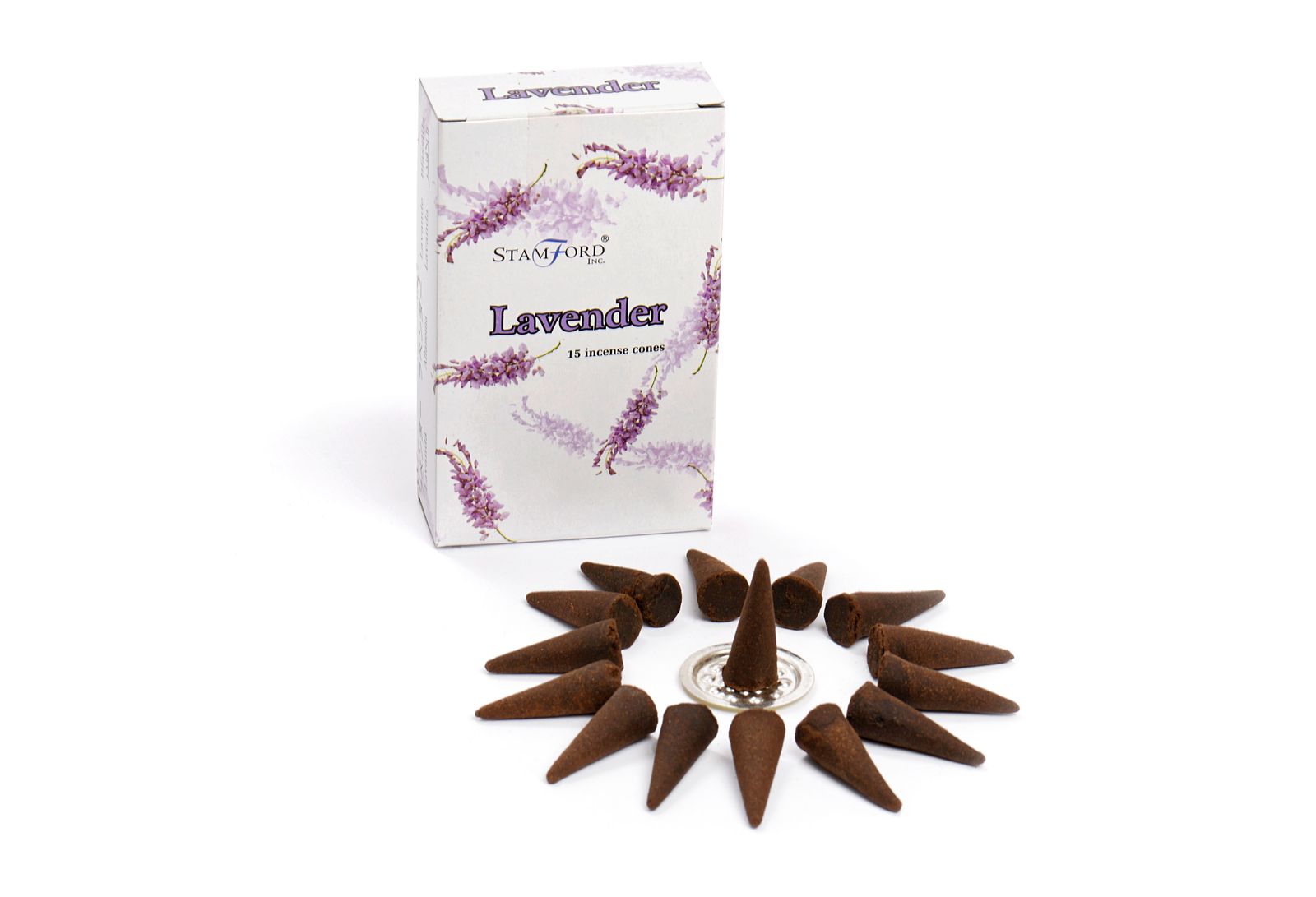 Stamford Premium røgelseskegler – Lavender