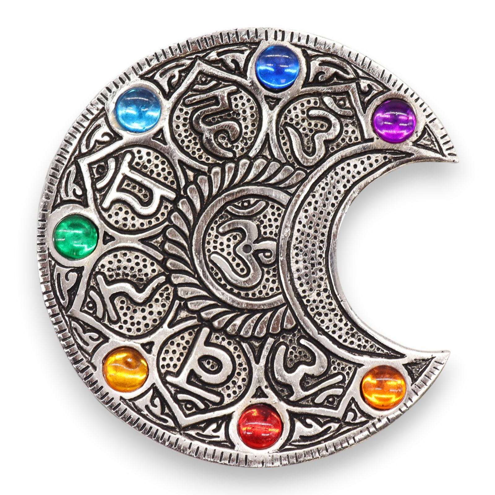 Syv Chakra røgelsesholder – Måne (11,5 cm)