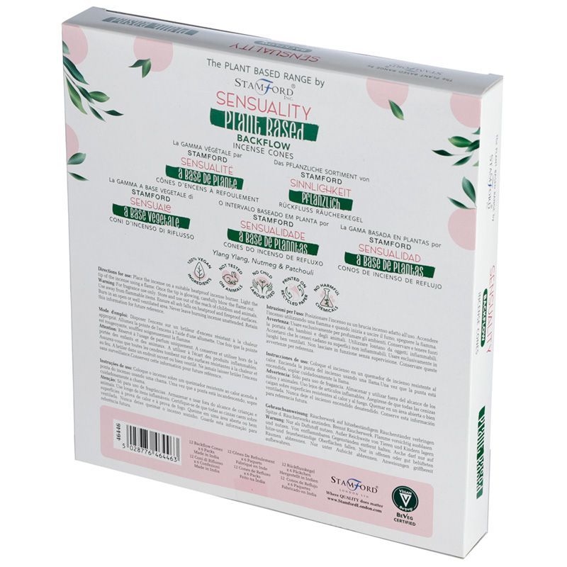 Stamford Plant Based backflow røgelseskegler – Sensuality