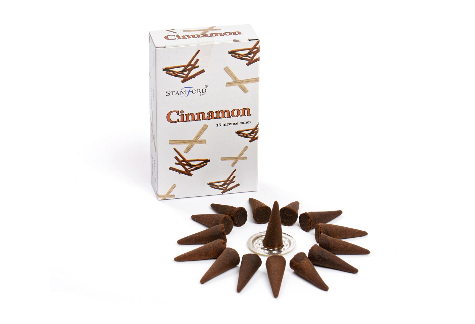 Stamford Premium røgelseskegler – Cinnamon