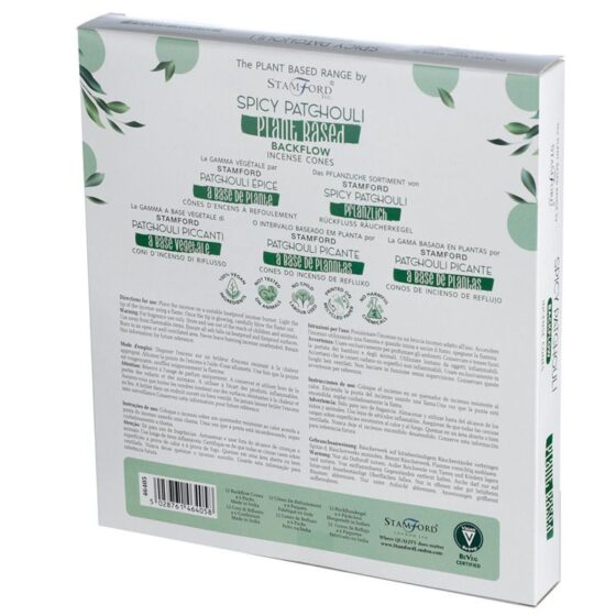 Stamford Plant Based backflow røgelseskegler – Spicy Patchouli - Billede 2