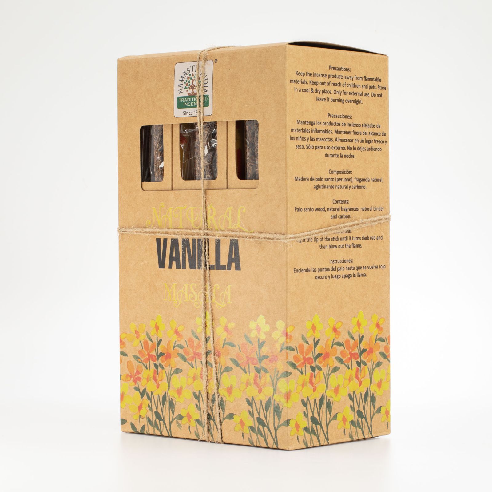 Natural Botanical Masala røgelsespinde – Vanilje