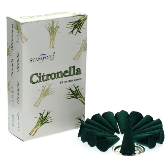Stamford Premium røgelseskegler – Citronella - Billede 1
