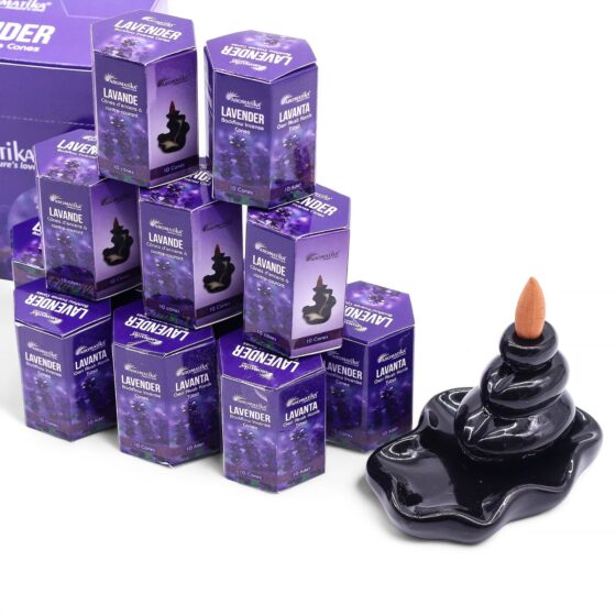 Backflow røgelseskegler – Lavender (10 stk) - Billede 2