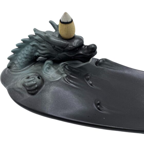 Backflow røgelsesbrænder – Dragon In Pool With Surprising Details - Billede 2