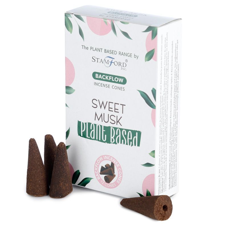 Stamford Plant Based backflow røgelseskegler – Sweet Musk