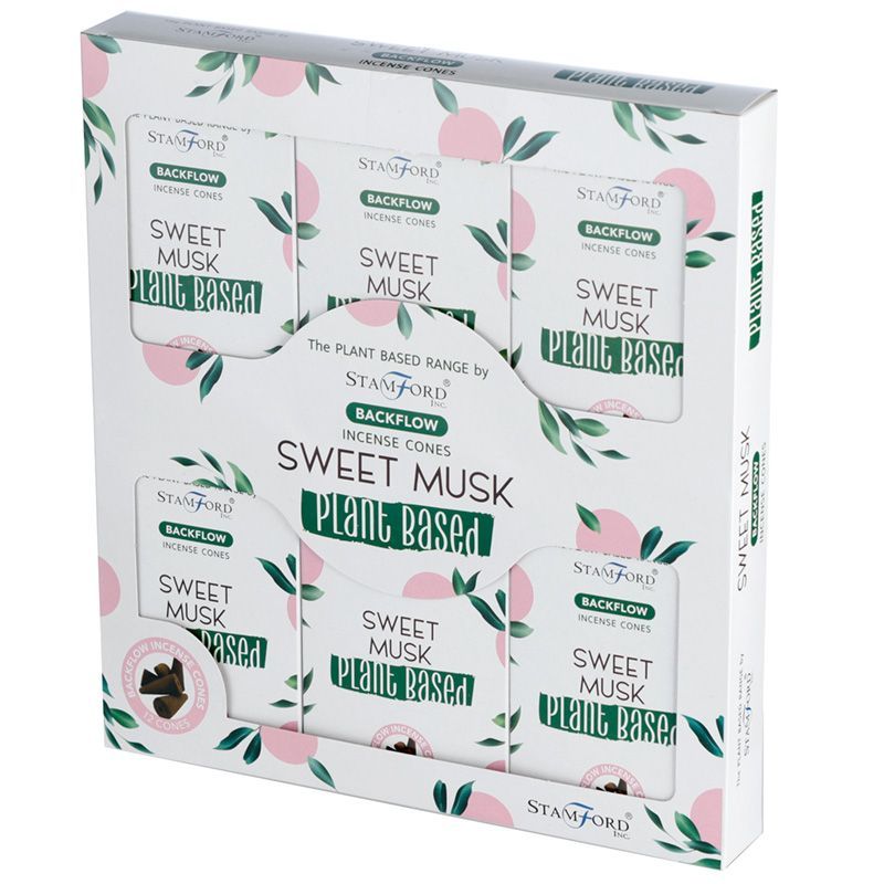 Stamford Plant Based backflow røgelseskegler – Sweet Musk