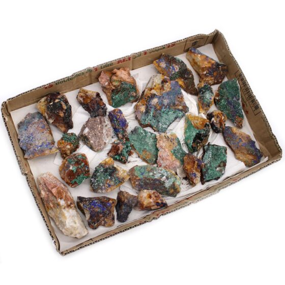 Mineralspecimens – azurit + malakit (ca. 20 stk) - Billede 3