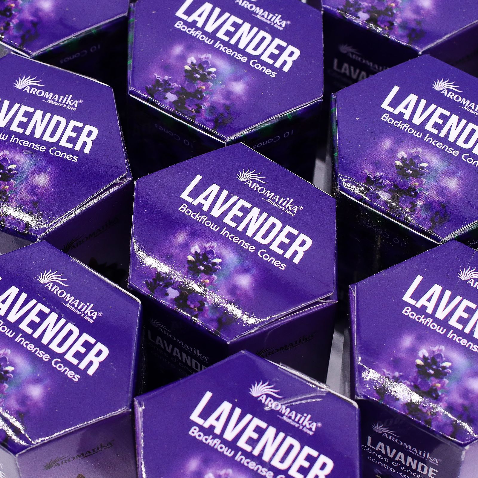 Backflow røgelseskegler – Lavender (10 stk)