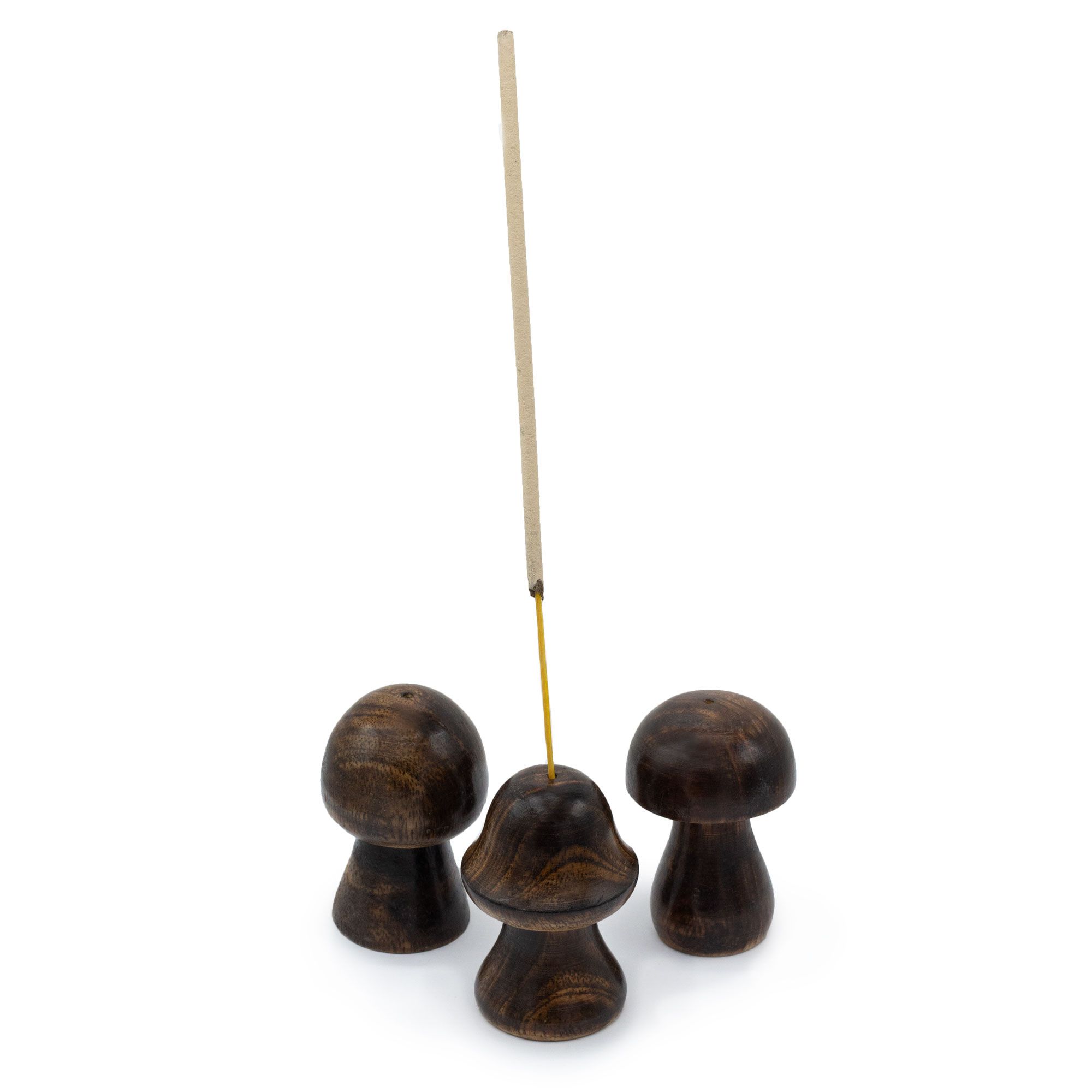 Mini røgelseskegleholdere Svampe – Sæt af 3 (6,5–8 cm) - Billede 5