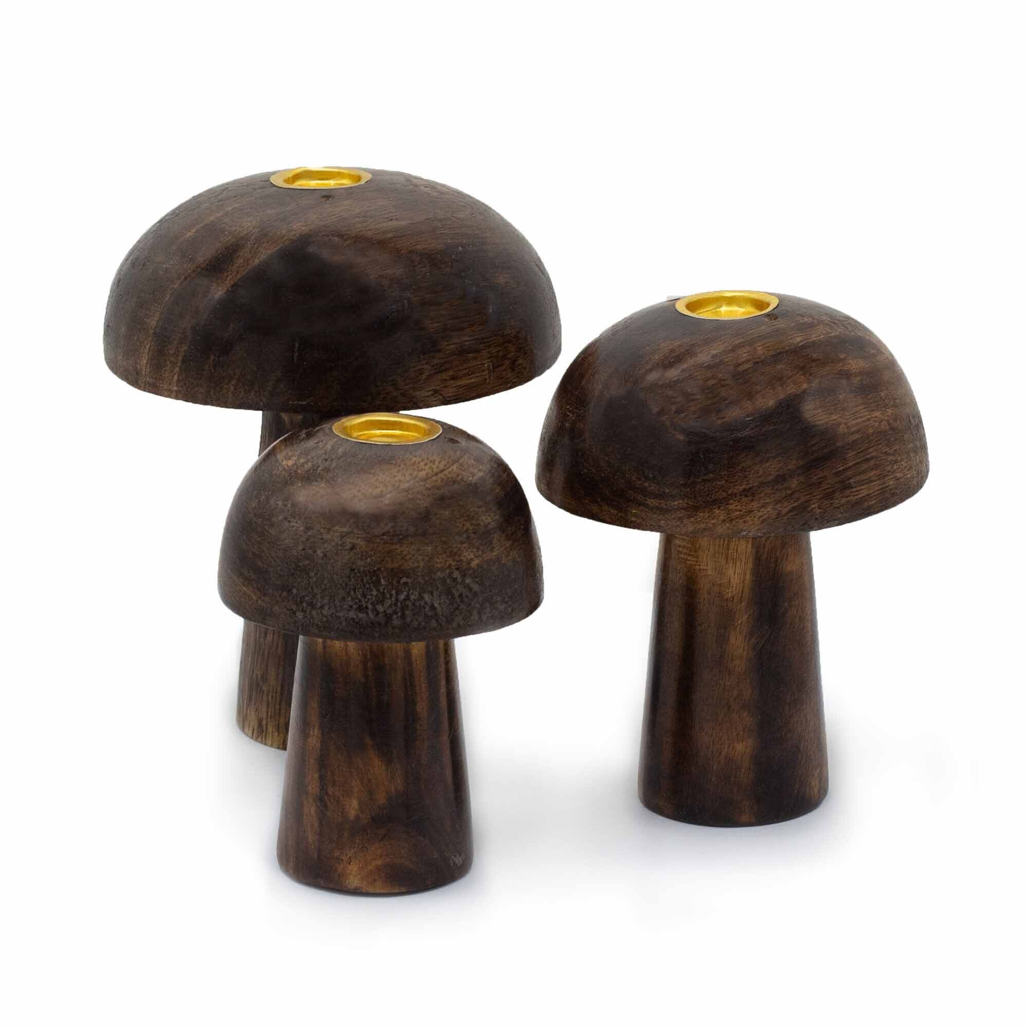 Røgelseskegleholdere Svampe – Sæt af 3 (8–10 cm) - Billede 1
