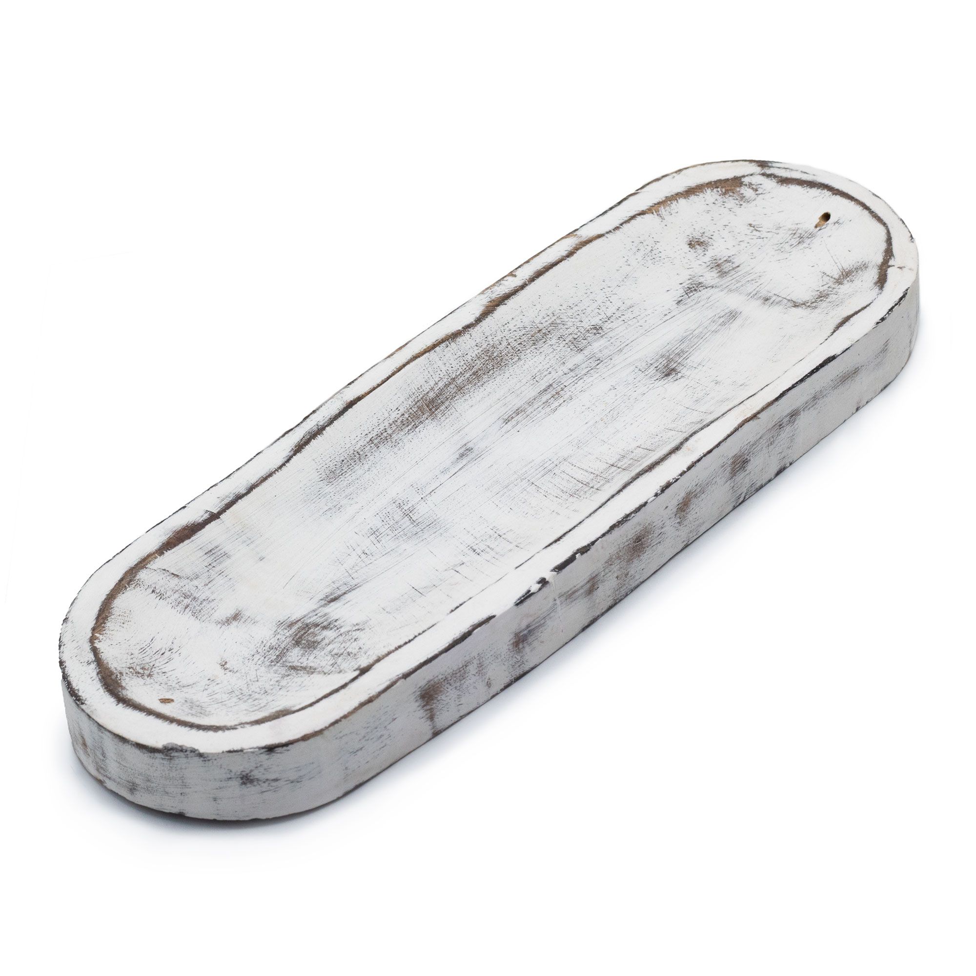 Stor røgelsesbakke – Classic Whitewash (30×10 cm) - Billede 1