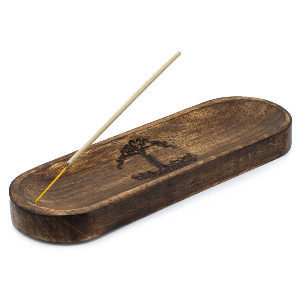 Stor røgelsesbakke – Tree Of Life (30×10 cm)